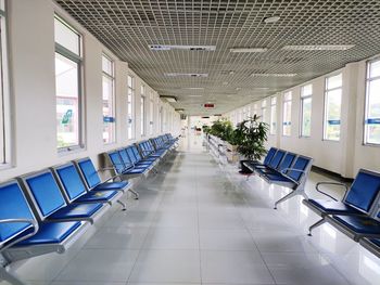 Empty corridor of building