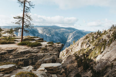 Scenic view from taft point, yosemite national park