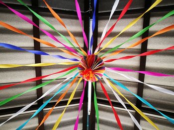 Close-up of multi colored umbrella