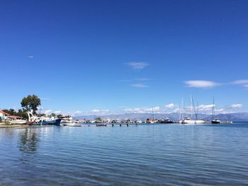 Sailboats in sea