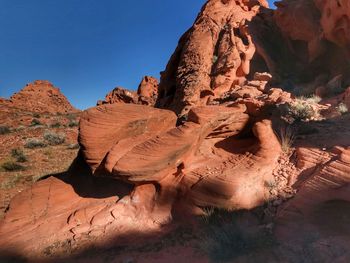 Rock formations in desert