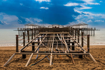 Lifeguard hut on beach