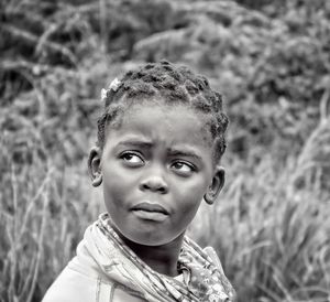 Close-up portrait of a boy