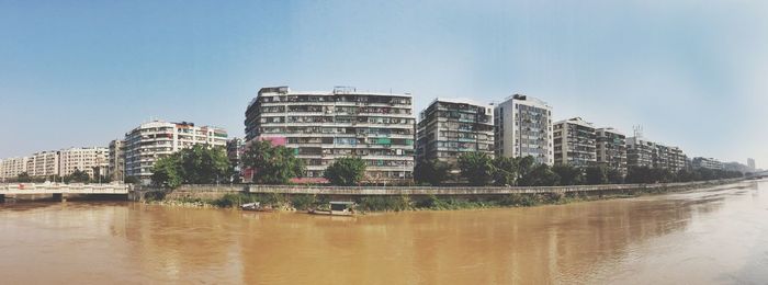 River with buildings in background