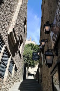 Low angle view of buildings against sky