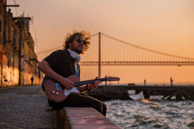 Man playing guitar