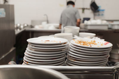 Food on table in restaurant