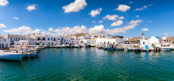 View of buildings in santorini