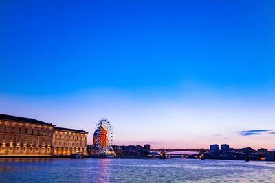 View of buildings at waterfront