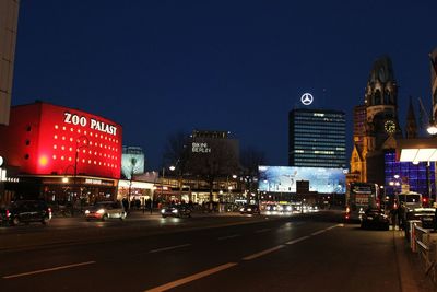 City street at night