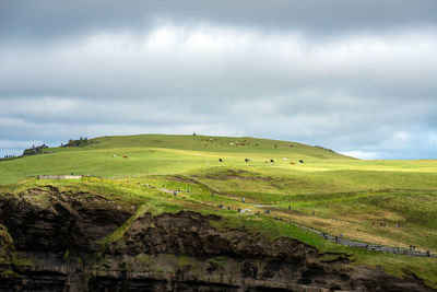 Scenic view of landscape against sky