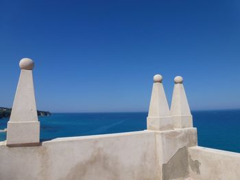 Built structure against clear blue sky