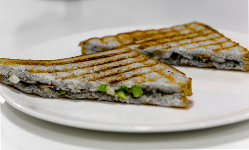 Close-up of food in plate