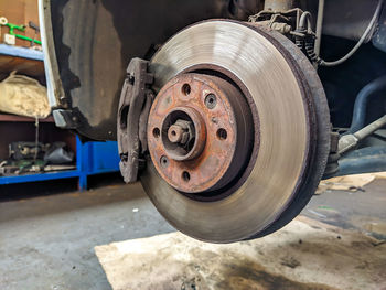 Close-up of vintage car
