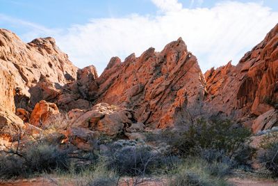 View of rock formations