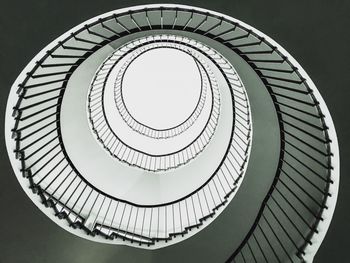 Low angle view of spiral staircase