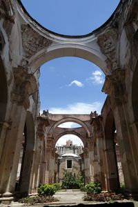 Low angle view of historical building