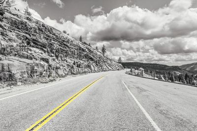 Road amidst landscape against sky