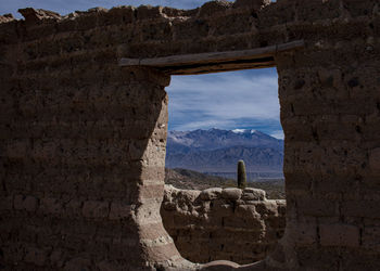 View of old ruins