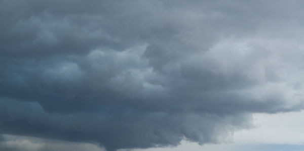 Low angle view of storm clouds in sky