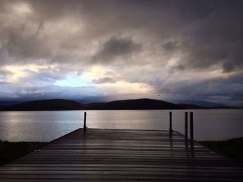 Pier leading to lake