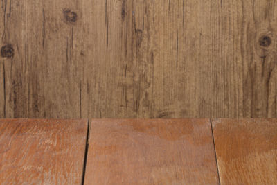 Full frame shot of wooden table