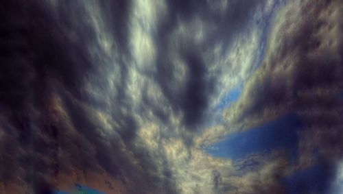 Low angle view of cloudy sky