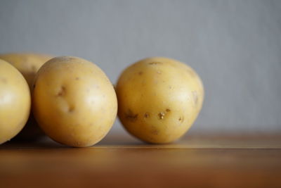 Close-up of oranges on table