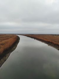 Scenic view of the river against the sky