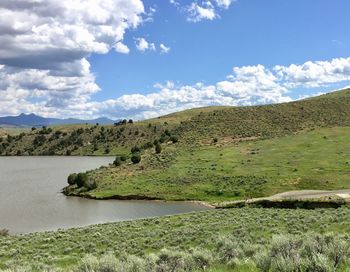 Scenic view of landscape against sky