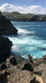 Scenic view of sea against sky
