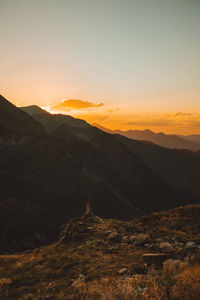 Sunset in the pyrenees.