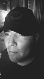 Close-up portrait of man