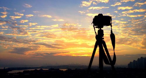 Scenic view of sky at sunset