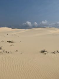 Scenic view of desert against sky