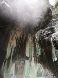 Panoramic view of waterfall