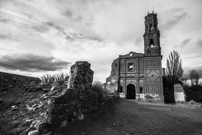 View of cathedral against cloudy sky