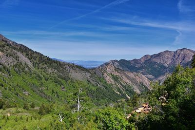 Lake blanche forest twin peaks wilderness, wasatch national forest in big cottonwood canyon utah. 