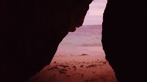 Rock formations at seaside