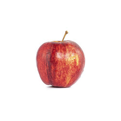 Close-up of apple against white background