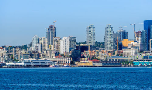 A view of the seattle skyline in washington state.