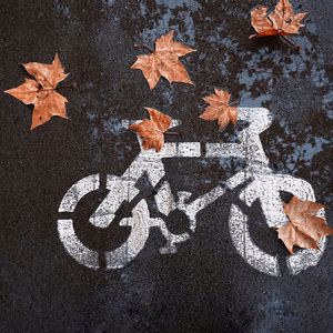 Bicycle traffic signal on the street in bilbao city, spain