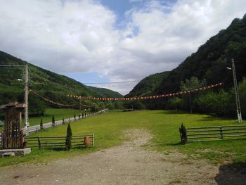 Scenic view of landscape against sky