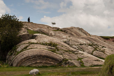 Scenic view of rock formations