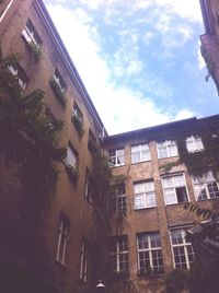 Low angle view of building against sky