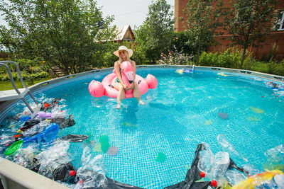 People in swimming pool