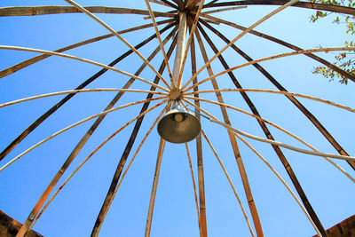 Low angle view of ferris wheel against sky