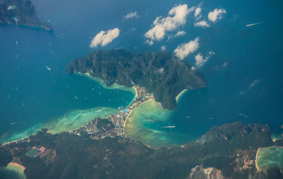 Aerial view of sea