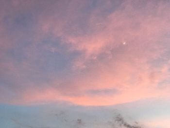 Low angle view of sky during sunset