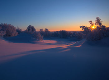 Winter freezing wintercolor morning